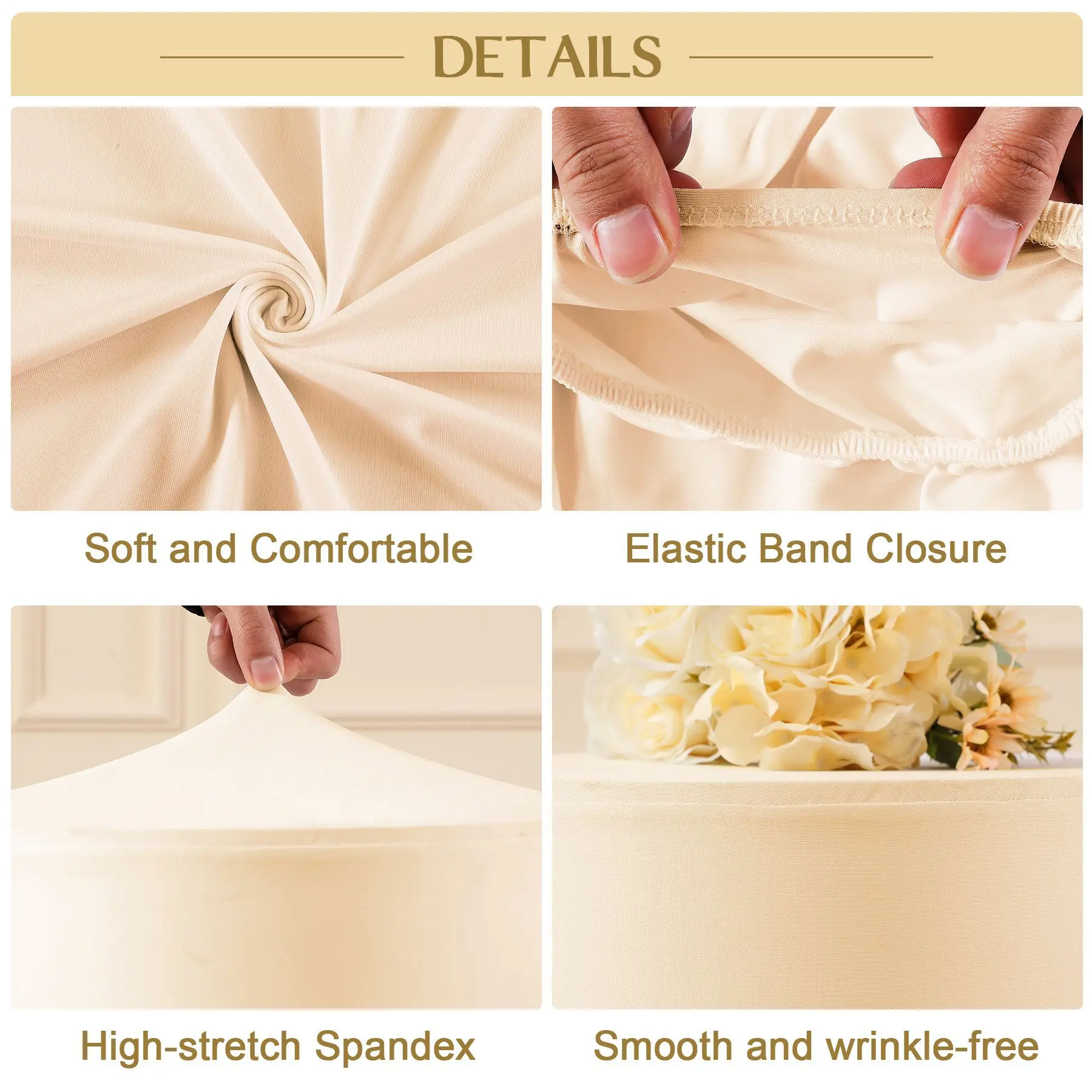 3Pcs Spandex Cylinder Stand Covers for Cylinder Pedestal Covers Plinth Stand Pillar Cover for Birthday Party Wedding Props Decor