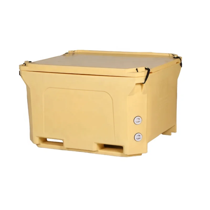 Large 600 Litres Rectangle Storage Box Insulated Rotomolded Plastic Fish Tubs for Live Fish Transportation Fishing Tackle Boxes