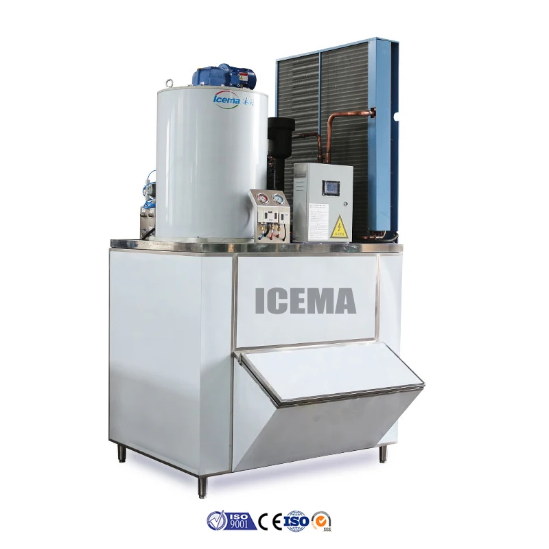 2026  300kg/500kg/1ton/2ton/3tonFlake Ice Making Machine Flake Ice Maker With Ice Storage for Fish Competitive Price