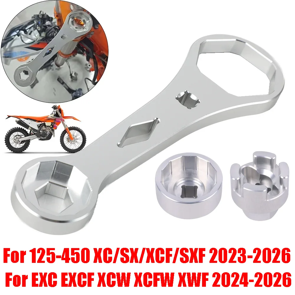 

For KTM XC XCF SX SXF EXC EXCF XCW XCFW Motorcycle Fork Cap Wrenchs Shock Absorber Repair Removal Tool Multifunctional Spanner