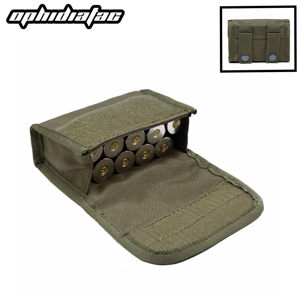 OPHIDIAN 10 roosters munitiezakje heuptas 10 rondes shotzakken buitenschieten multifunctionele mini EDC Mag Molle nylon zakje