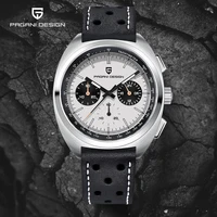 PAGANI DESIGN 2024 nueva funda trasera de tortuga cronógrafo deportivo relojes de cuarzo Retro de lujo para hombres reloj de pulsera de cristal de zafiro AR para hombres
