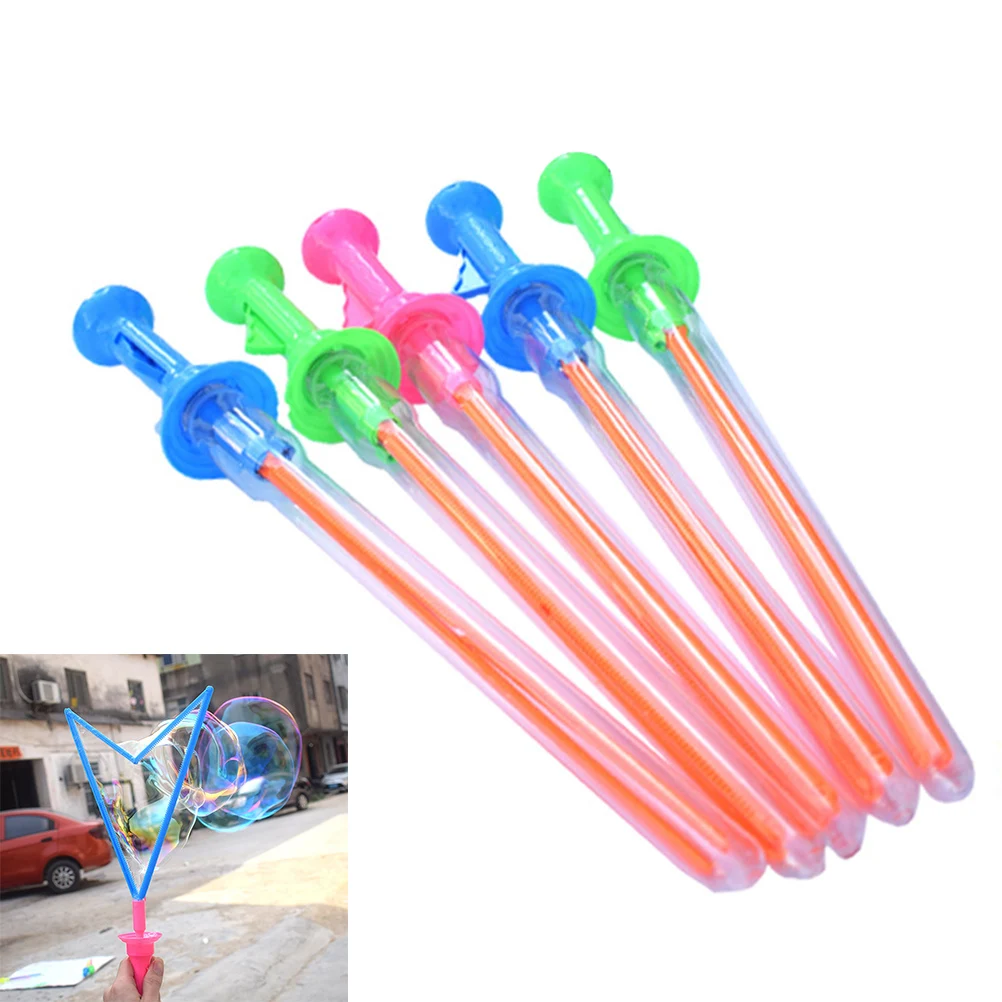 Bacchette per bolle Bastoncino per bolle in plastica per bambini Spada in schiuma jumbo Colori assortiti Bomboniera Gioco all'aperto al coperto Attività divertente estiva