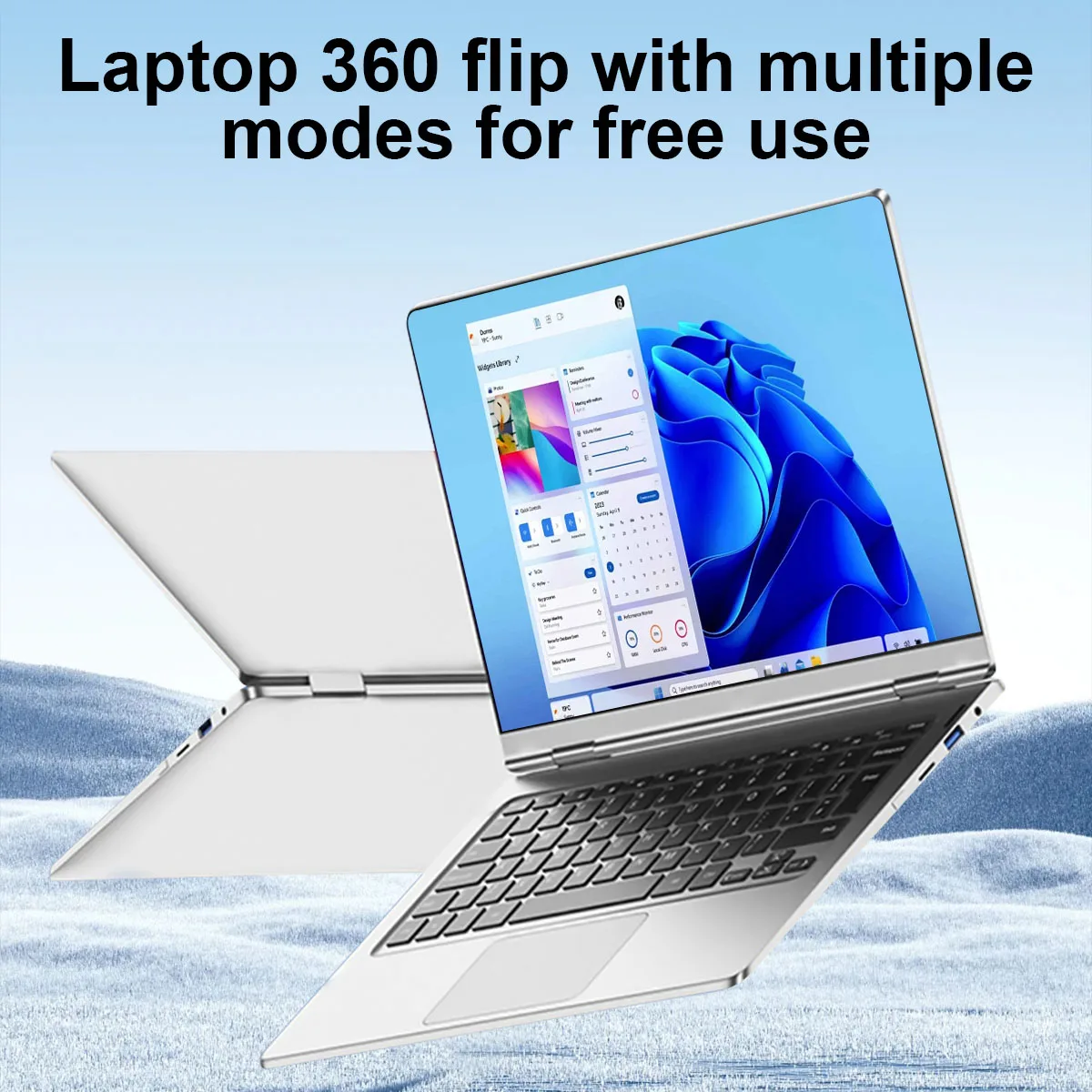 2024 nový přenosné 360 stupňů rotace 11.6-inch malý notebook hra kniha tablet notebook 2-in-1 8GB+256GB paměť potatil ordenado