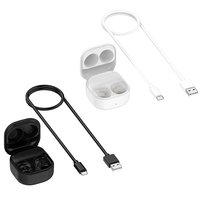 Headset Charging Box Wireless Charging Storage Compartment With Charging Cable Compatible For Galaxy Buds FE (SM-R400)