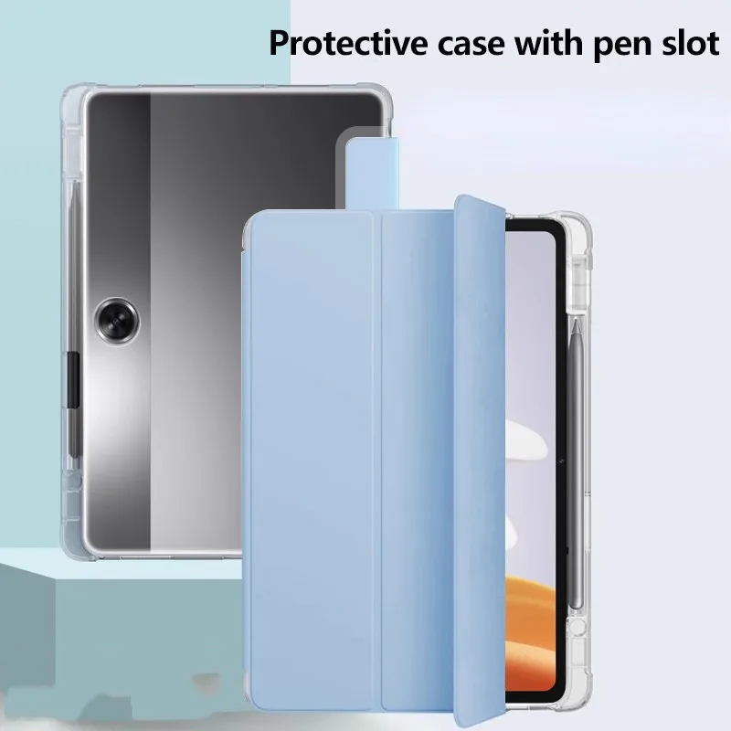 Soft Silicone Transparent TPU Case For OPPO Pad Neo 11.4 OPD2302 OPD2303 2024 Air2 Air10.36 Pad11inch Pad2 11.61 Stand Cover