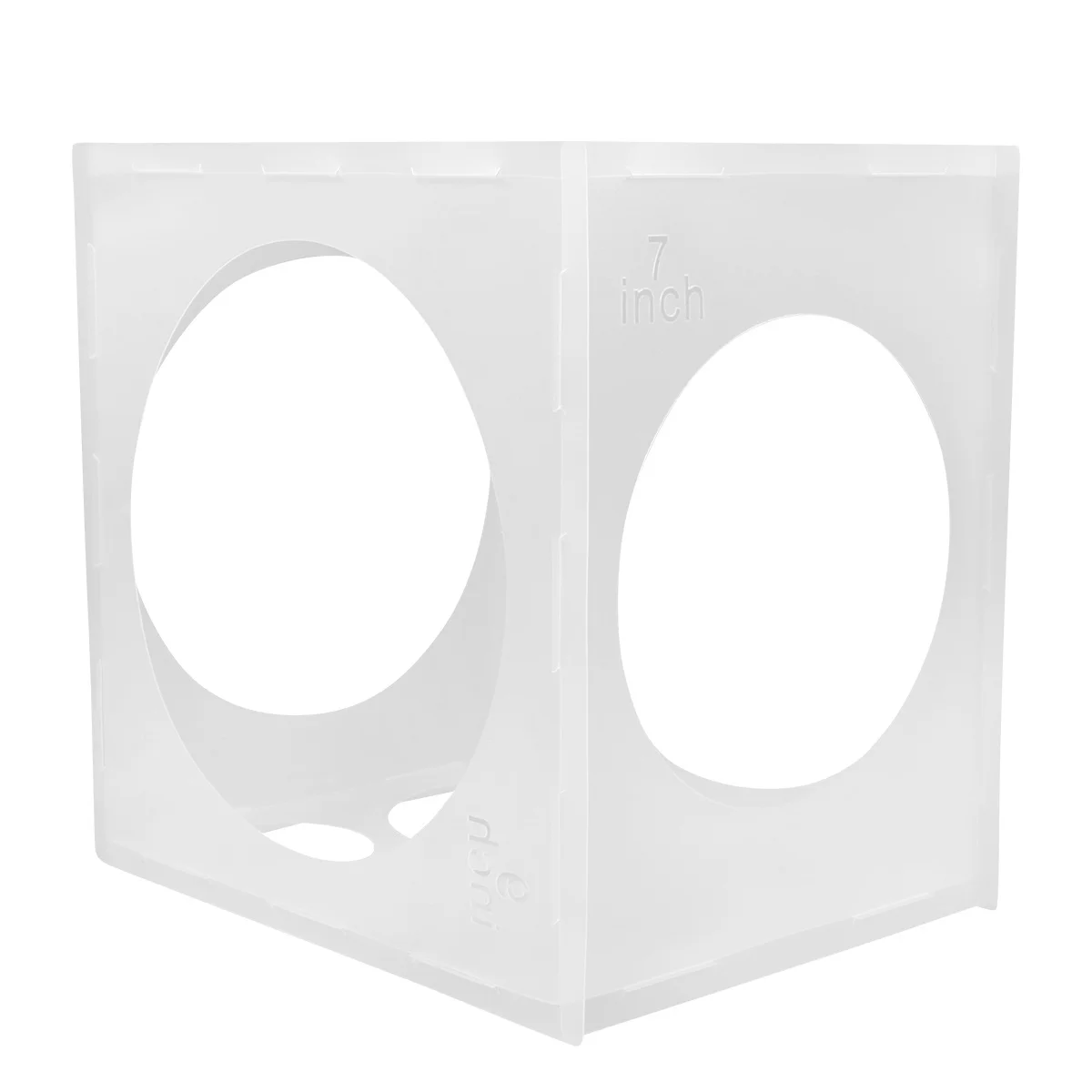 1 قطعة حجم البالون قياس ثقوب دائم البلاستيك الشفاف الطرف أداة زخرفة الزفاف عيد ميلاد دش قوس العمود #4