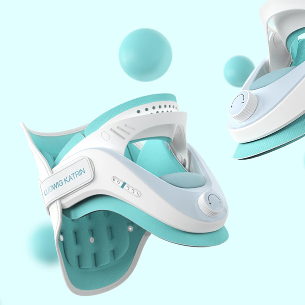 Cervical Neck Traction Device with Airbag Support Neck Brace Gifts for Men/Women/Dad/Mom/Him/Her for Cervical Spine Alignment