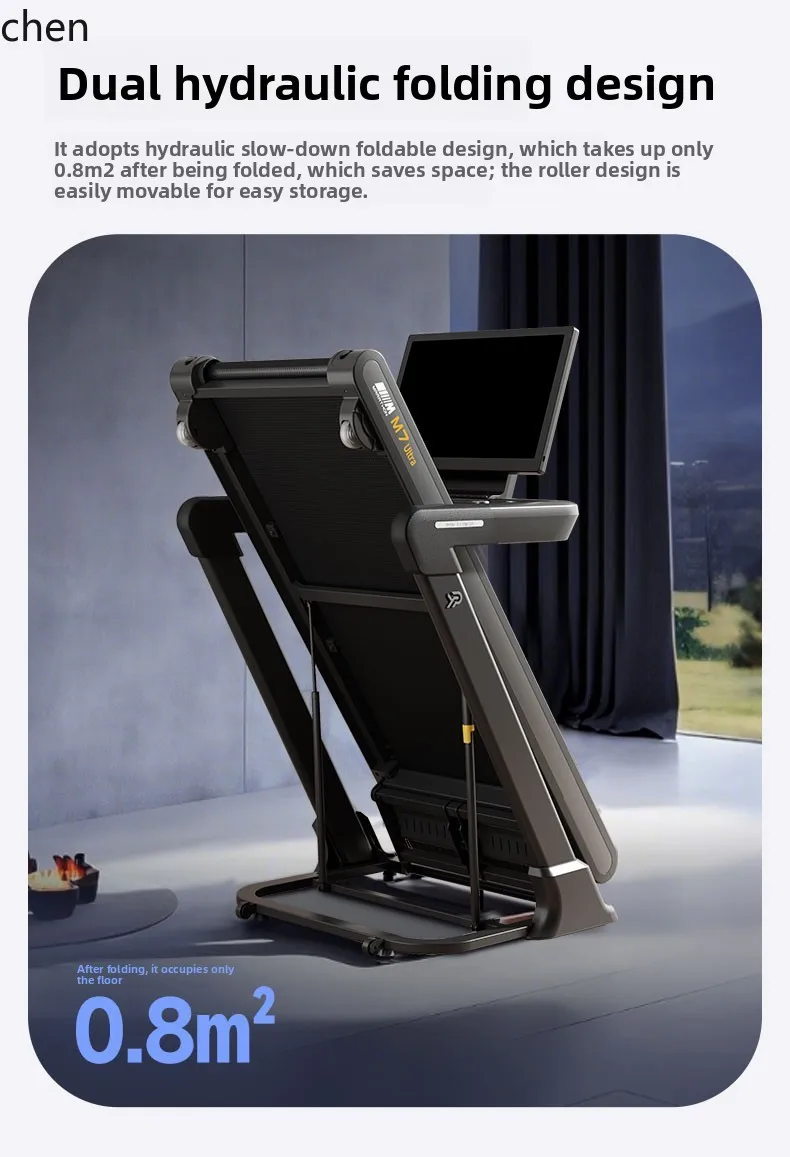 

ZML marathon treadmill home silent shock absorption walking hill climbing indoor gym weight loss