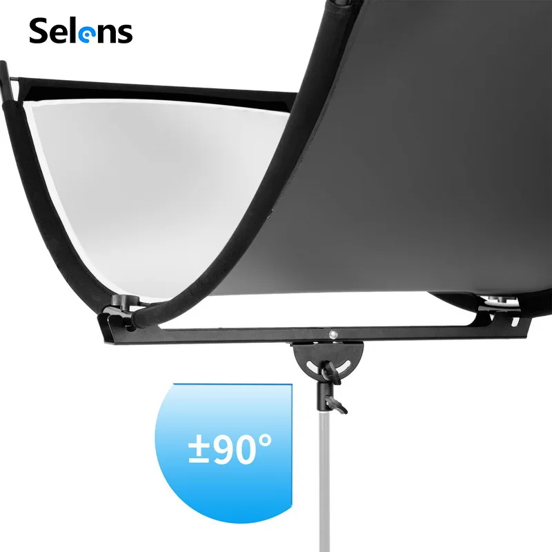 Selens 4 Color U-type Reflective Screen Portrait Curved Light Reflector 4 in 1 Diffuser Photo Studio Kits Photography Accessory