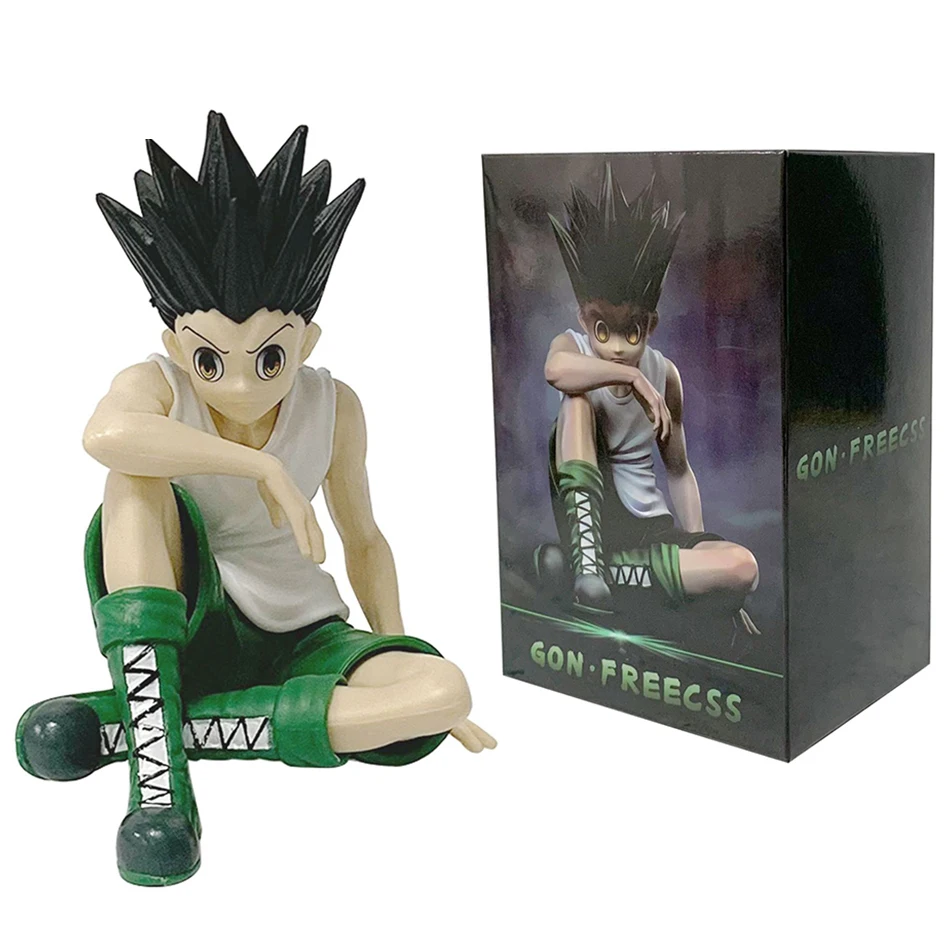 Полноразмерный охотник, персонаж аниме, сидячая поза Qiben, сидячая поза Xiaojie, ручной настольный орнамент, модная модель игрушки из ПВХ