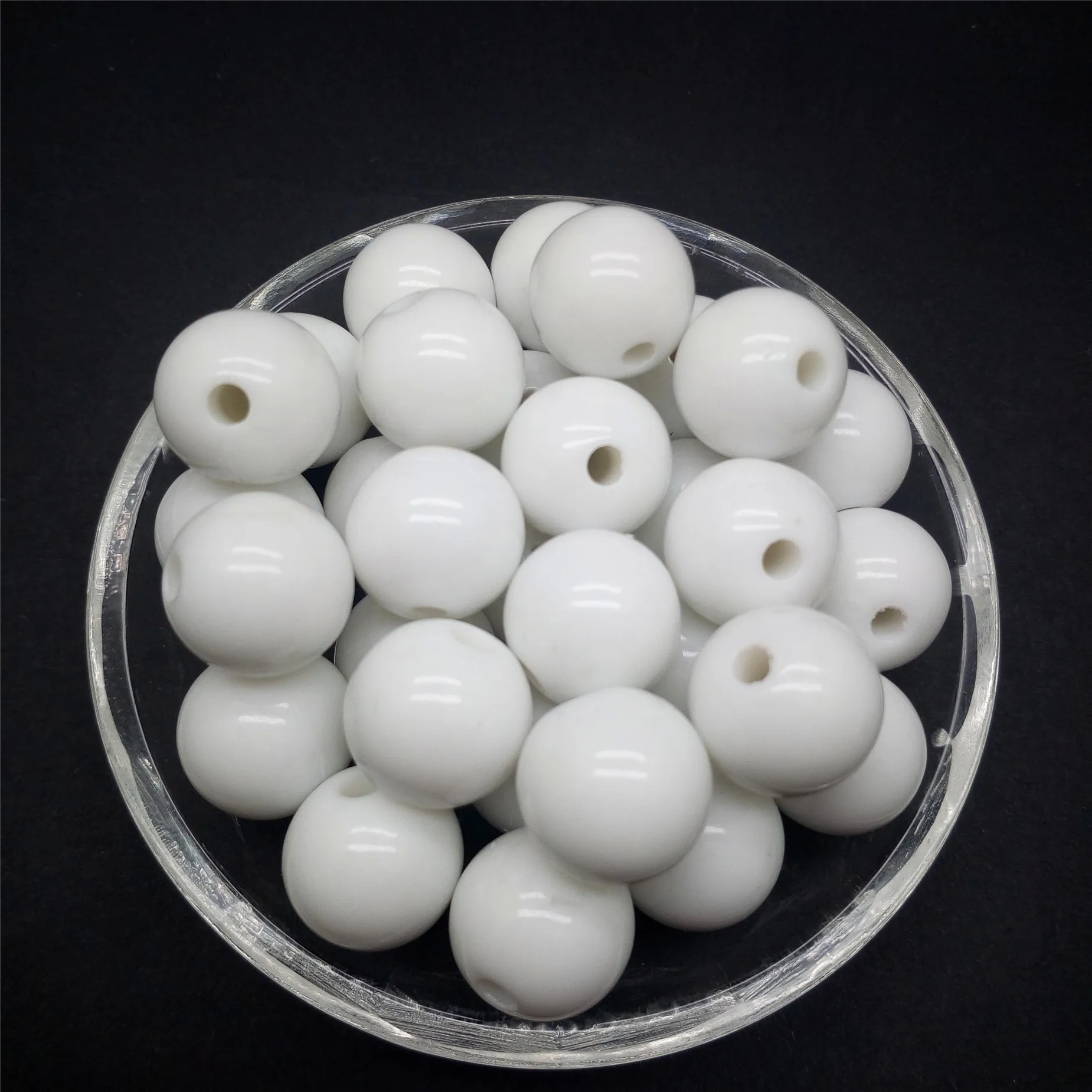 Wholesale 6 /8 /10 /12mm Acrylic Round Pearl Spacer Loose Beads For Jewelry Making DIY