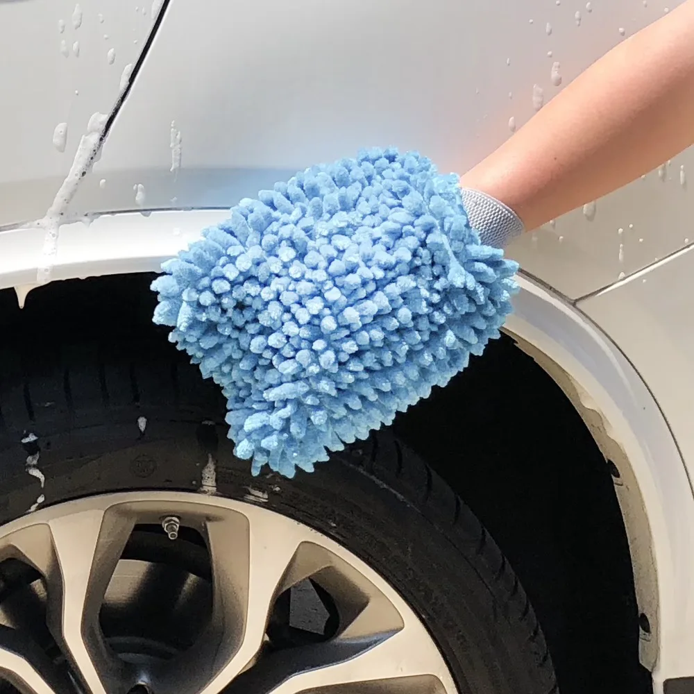 Professional Microfiber Car Wash Mitt for Safe Scratch Free Washing and Drying Ultra Soft Durable Reusable Glove with High Absorbency Quick Detailer Applicator Perfect for Auto Detailing Vehicle Cleaning Washing Mitts view 5