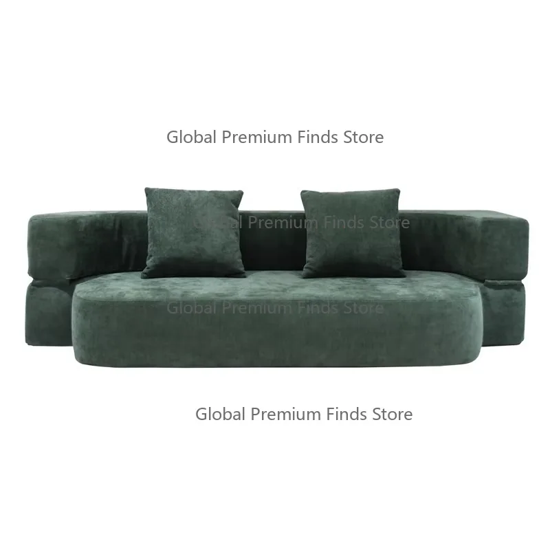 High Quality Compressed Sofa Set Lazy Sofa Bed Furniture for Living Room Wholesale Fabric Apartment Mall Villa Hospital School