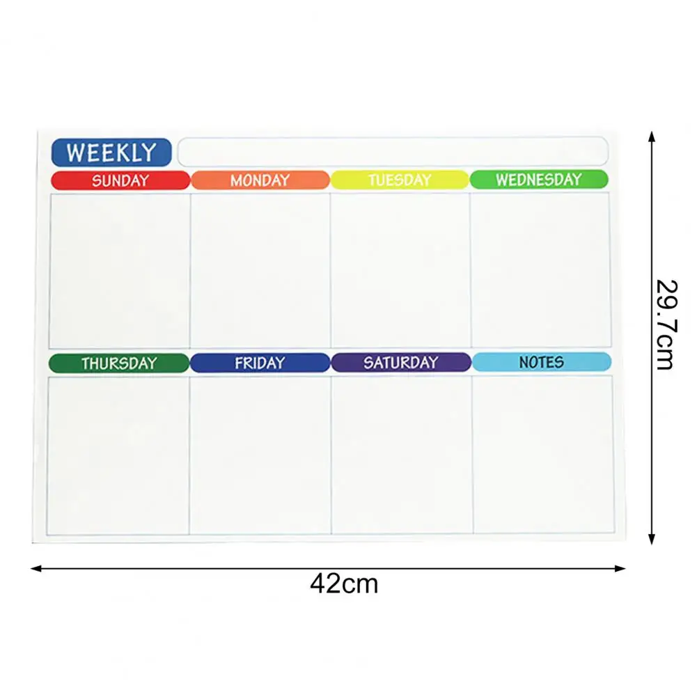 Refrigerator Message Board Useful Calendar Learning Plan Message Board Strong Writing Magnet Whiteboard Kit Office Accessories