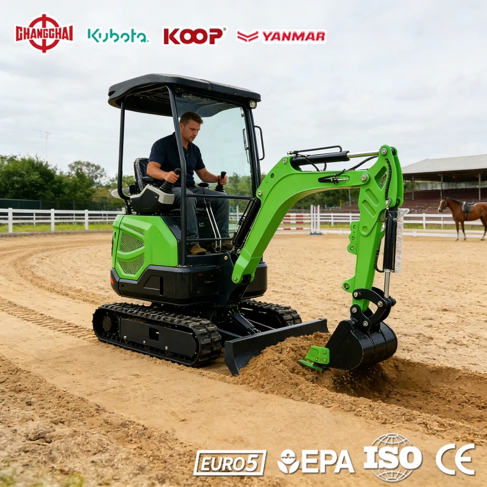 

Мини-экскаватор 0.8 т, 1.2 т, 1.8 т с двигателем Yanmar, для строительства, стандарты Европа EPA Euro 5 CE, быстрая доставка