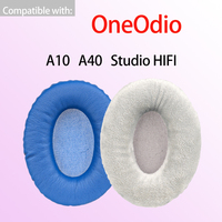 A10 Earpads for OneOdio A40 Headphones Studio HIFI Ear Cushions Replacement Headset Pad Covers Velour Leather Foam