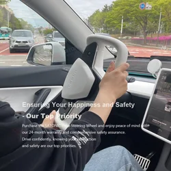 Kierownica SATONIC New Gen Yoke do Tesla Model 3 Y S X Style z ogrzewaniem