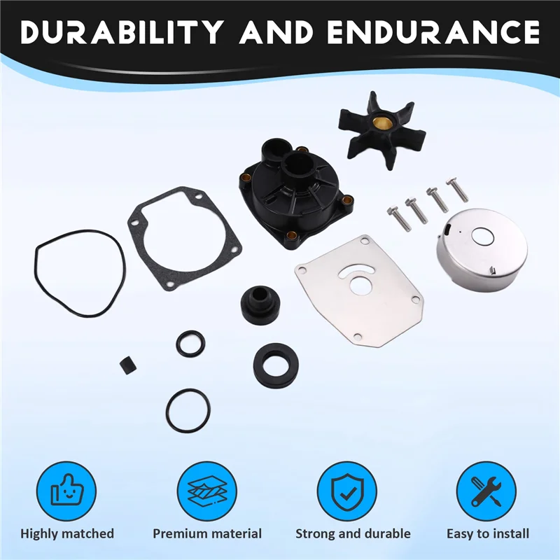 

Water Pump Repair Kit For Evinruden Johnson OMC Boat Engine Parts 28 35 40 48 50 HP Outboard Motors-438592 433548 0777805