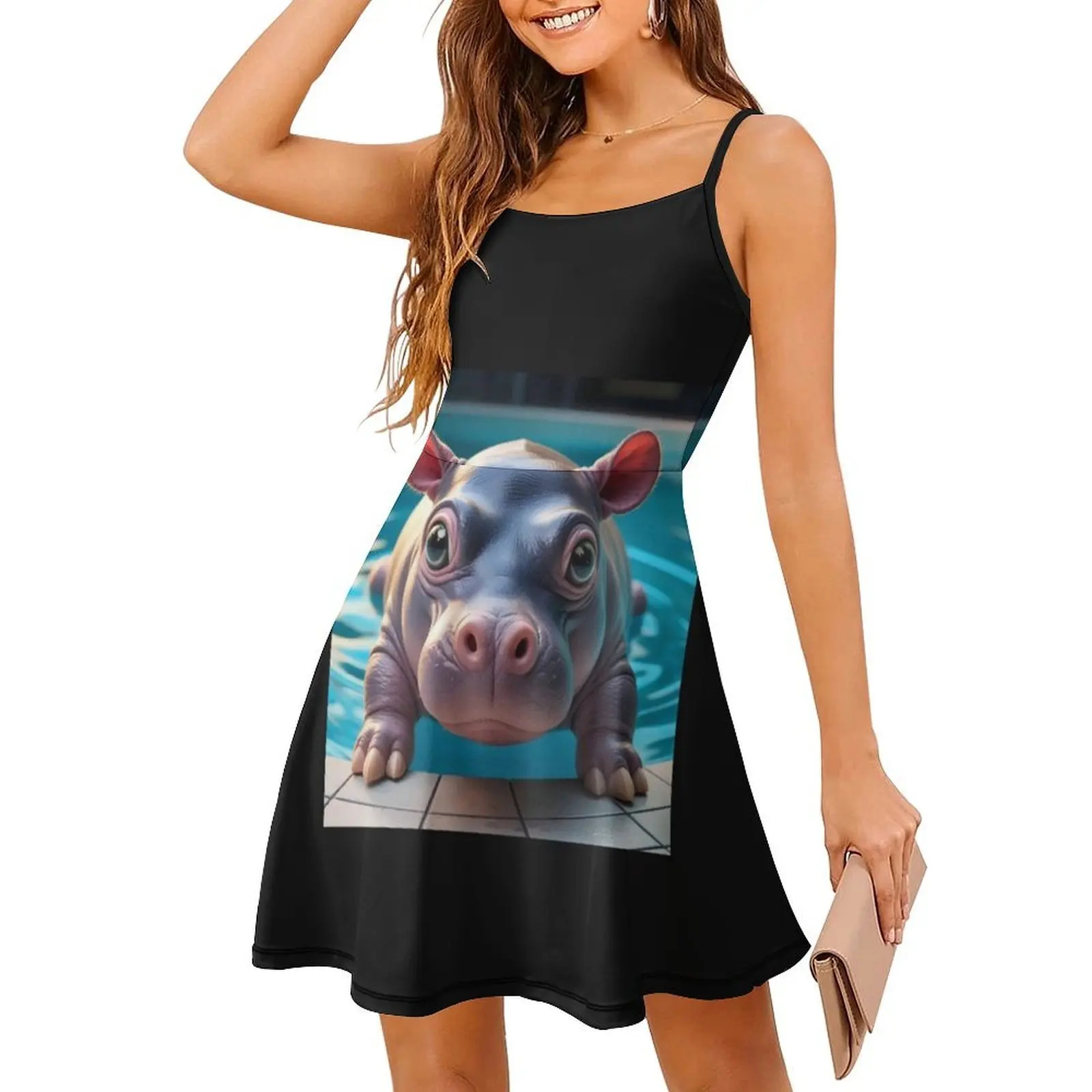 فستان بيبي هيبو مو دينغ المثير للإجازات للنساء على الشاطئ وحفلات أعياد الميلاد فستان قصير للهالوين زي أنيمي لسهرات الجمعة السوداء #3