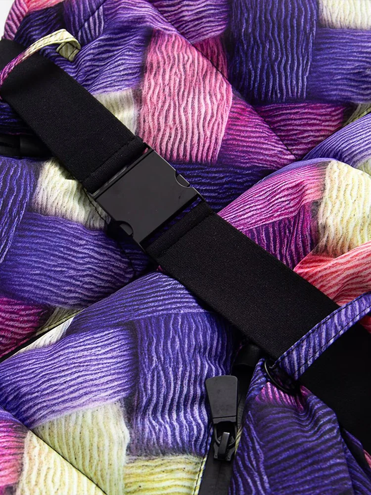 European and American style 2025 winter new women's clothing design slim fit versatile long-sleeved cotton ski jacket