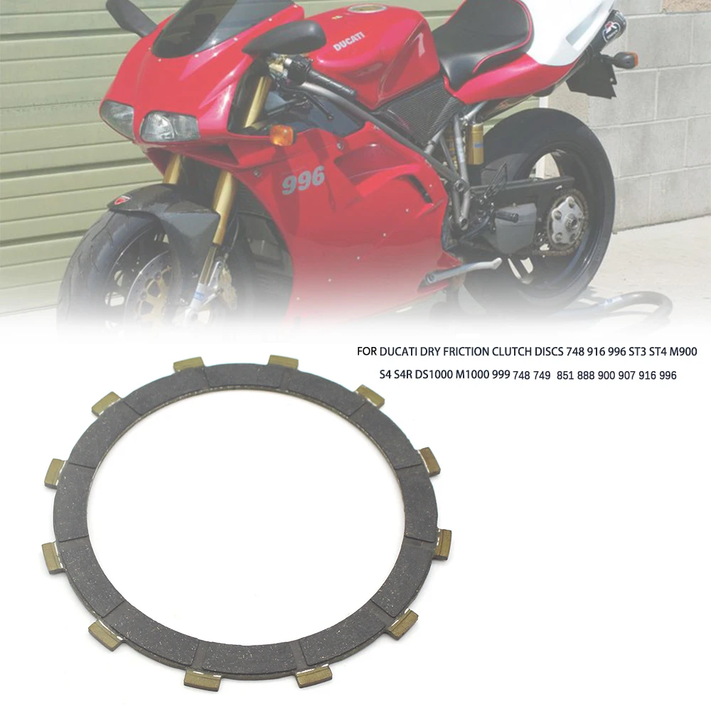 1 pcs Friction Clutch Plates Discs For Ducati 748 916 996 ST3 ST4 M900 S4 S4R DS1000 M1000 999 796 803 1098 1198 848 796 1100
