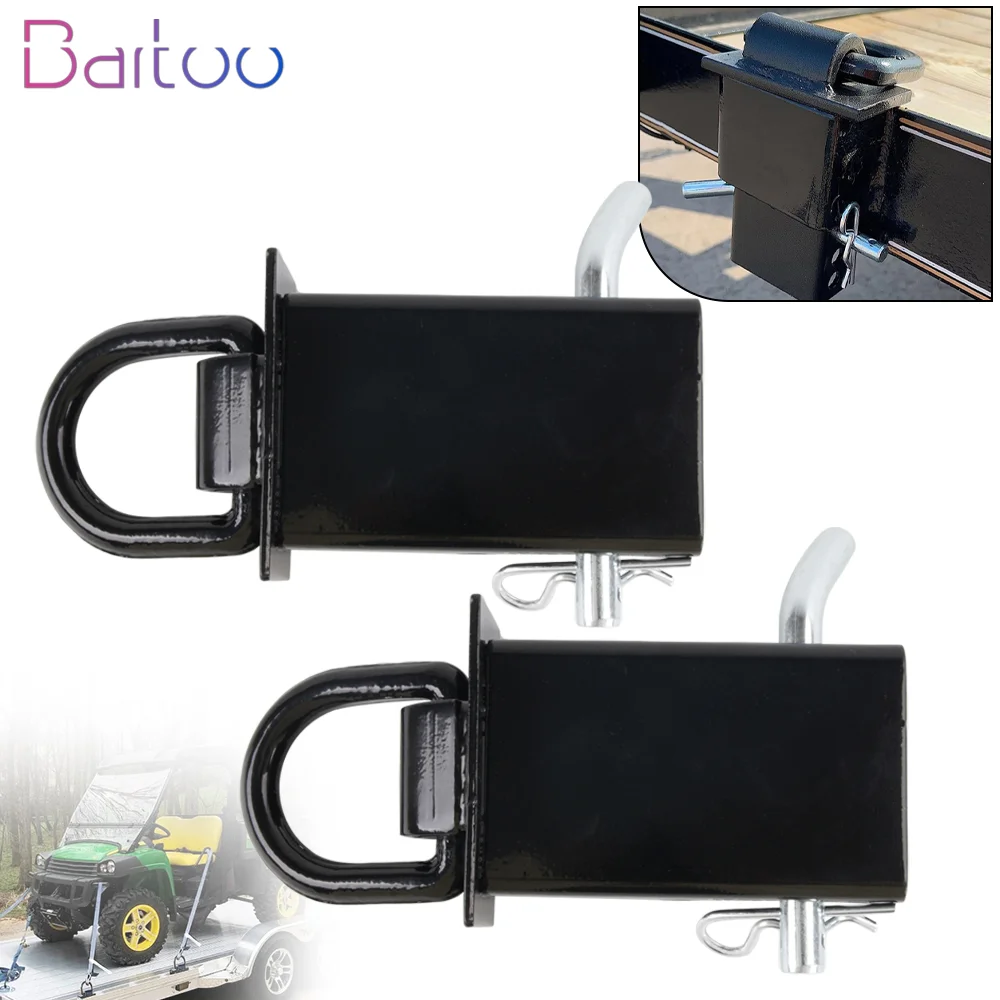 

2 шт. карманный кольцо с D-образным кольцом для тяжелых условий эксплуатации, съемный, регулируемый для прицепов, бортовых грузовиков с 1/2 дюйма, сцепным штифтом TUR016