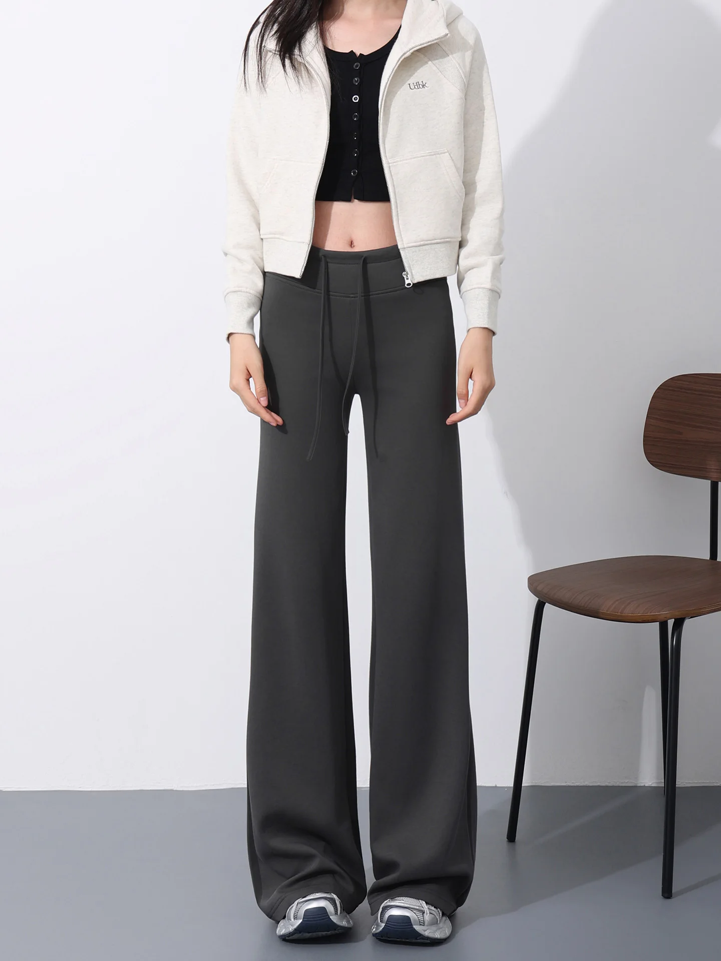 Yogabroek met verlengde lengte Dames Hoge taille Los Casual Vloerlengte Sportbroek Ultra lange versie Herfst Winter Nieuwe Sle