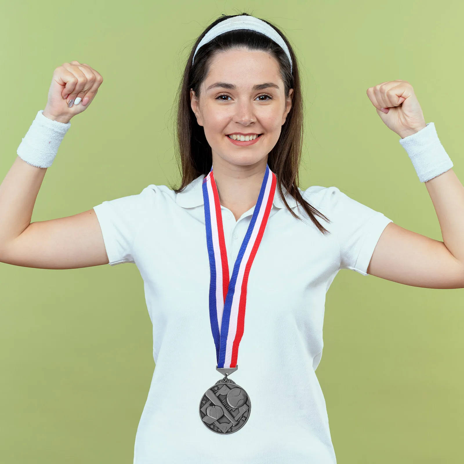 Baseball Medal Zinc Alloy Delicate Sports Award Medal Round Hanging Competition Accessory for Games Party Reward Prize