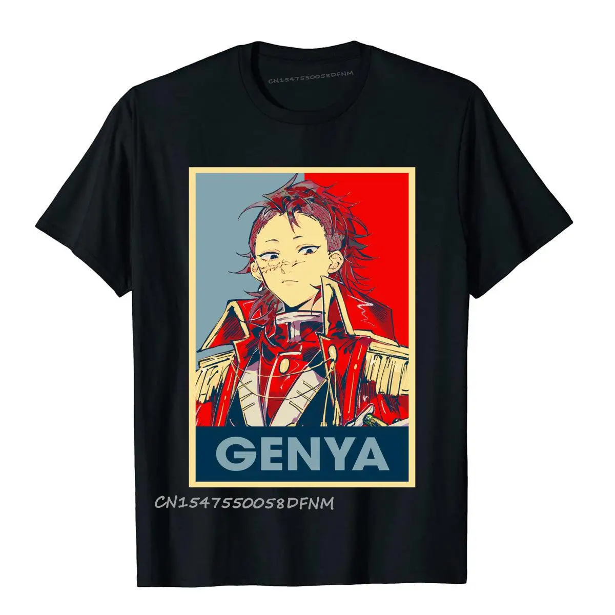 

Retro Art Genya Demon Slayer T Shirts Tops & Tees On Sale Premium Cotton Oversized Printed On Men