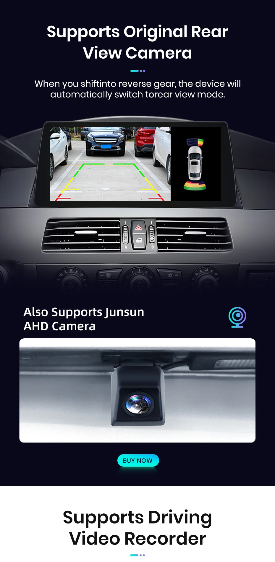 Junsun Drahtloses Carplay Android Auto Autoradio für BMW 5er E60 E61 3er E90 E91 4G WiFi GPS Intelligente Systeme Stereo – Detail 17