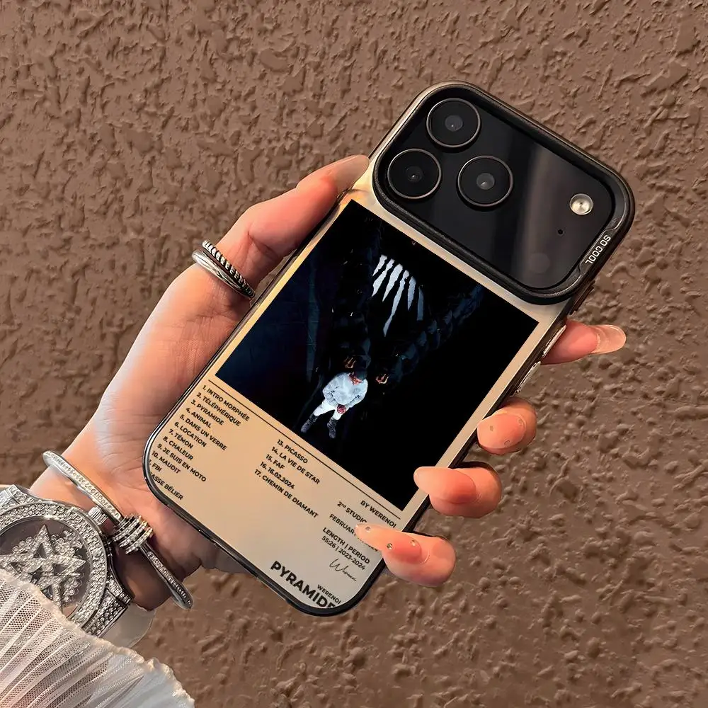 Rapper W-Werenoi Phone Case For iPhone 17 16 15 14 13 12 11 Pro Max Designer Matte Laser Aurora Funda Phone Case view 4