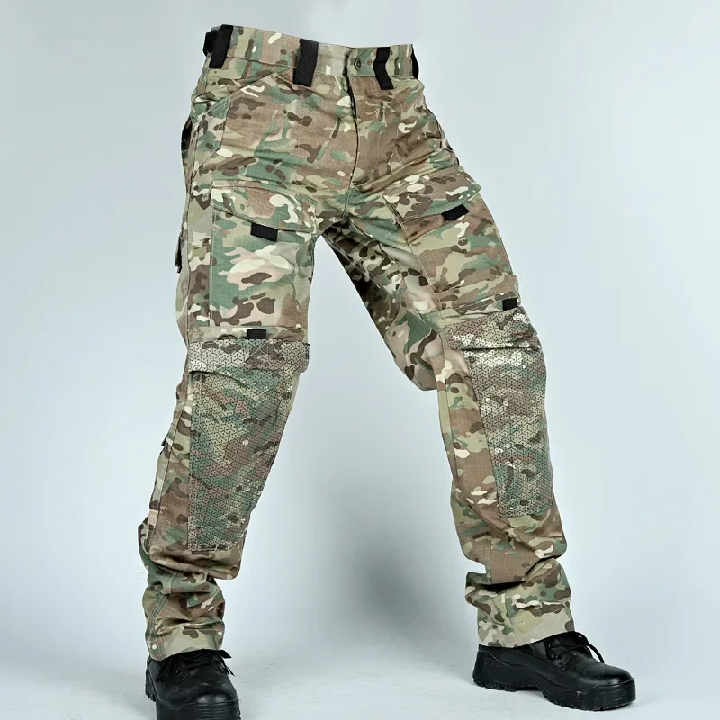 Field Combat Tactical Pants Cargo Pants Men Military Outdoors Man Trousers Cotton Hunting Hiking Pants Wear-resistant Workwear
