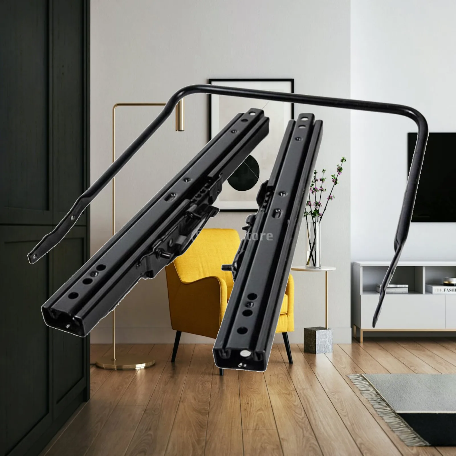 Double Locking Seat Adjuster Thickened Plate Reinforced Seat Rail Kit