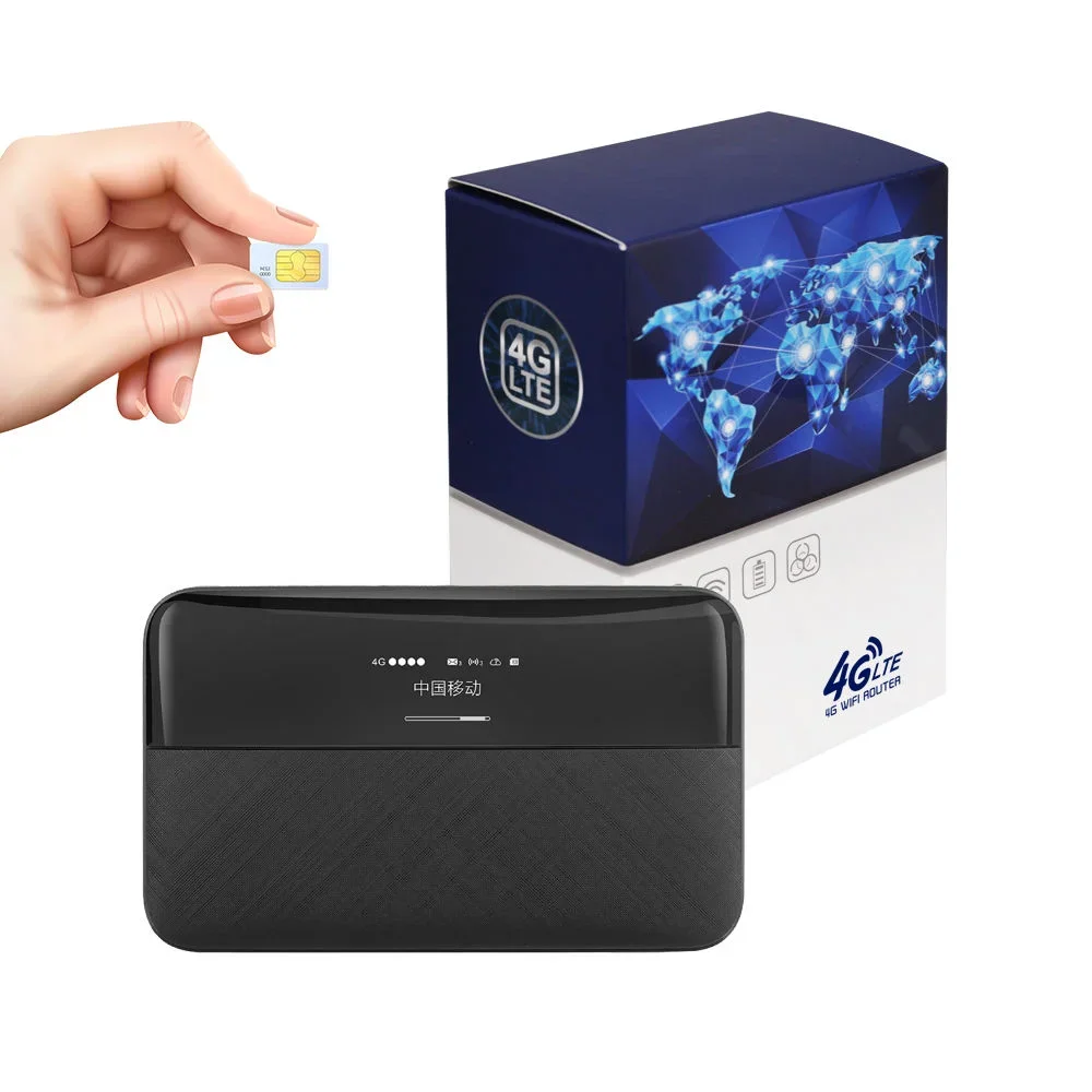 Tragbarer 4G 5G Wireless Router 150Mbps LTE 4g Wifi Modem Mini Mifis Entsperren Mobiler Hotspot 4G Wifi Router mit 6000mah Batterie