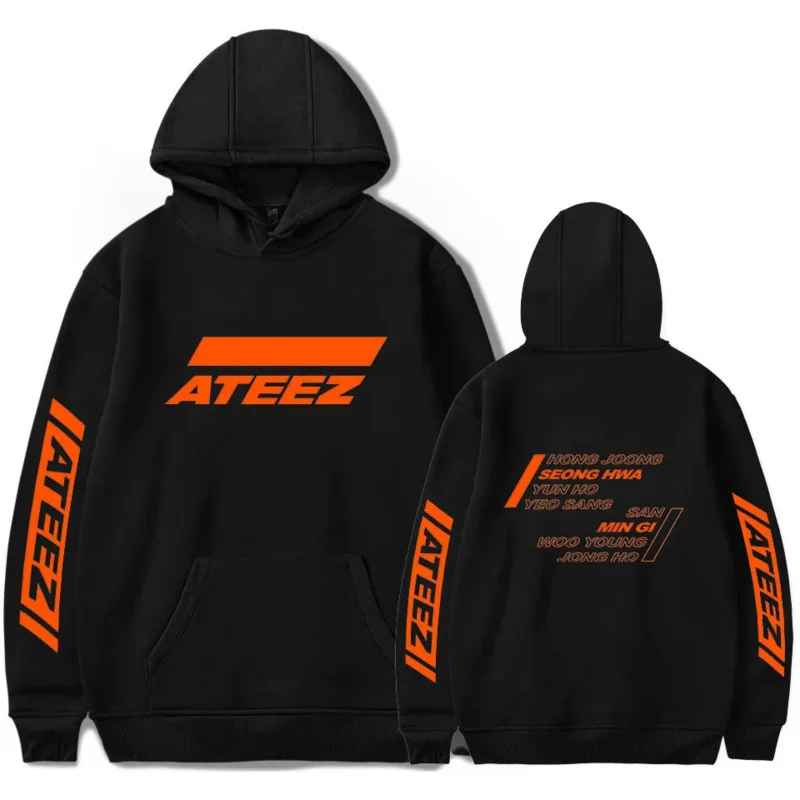 Korean KPOP ATEEZ Album Oversized Women/Men Hoodie Sweatshirt Harajuku Streetwear Hip Hop Pullover Hooded Jacket Male Tracksuit