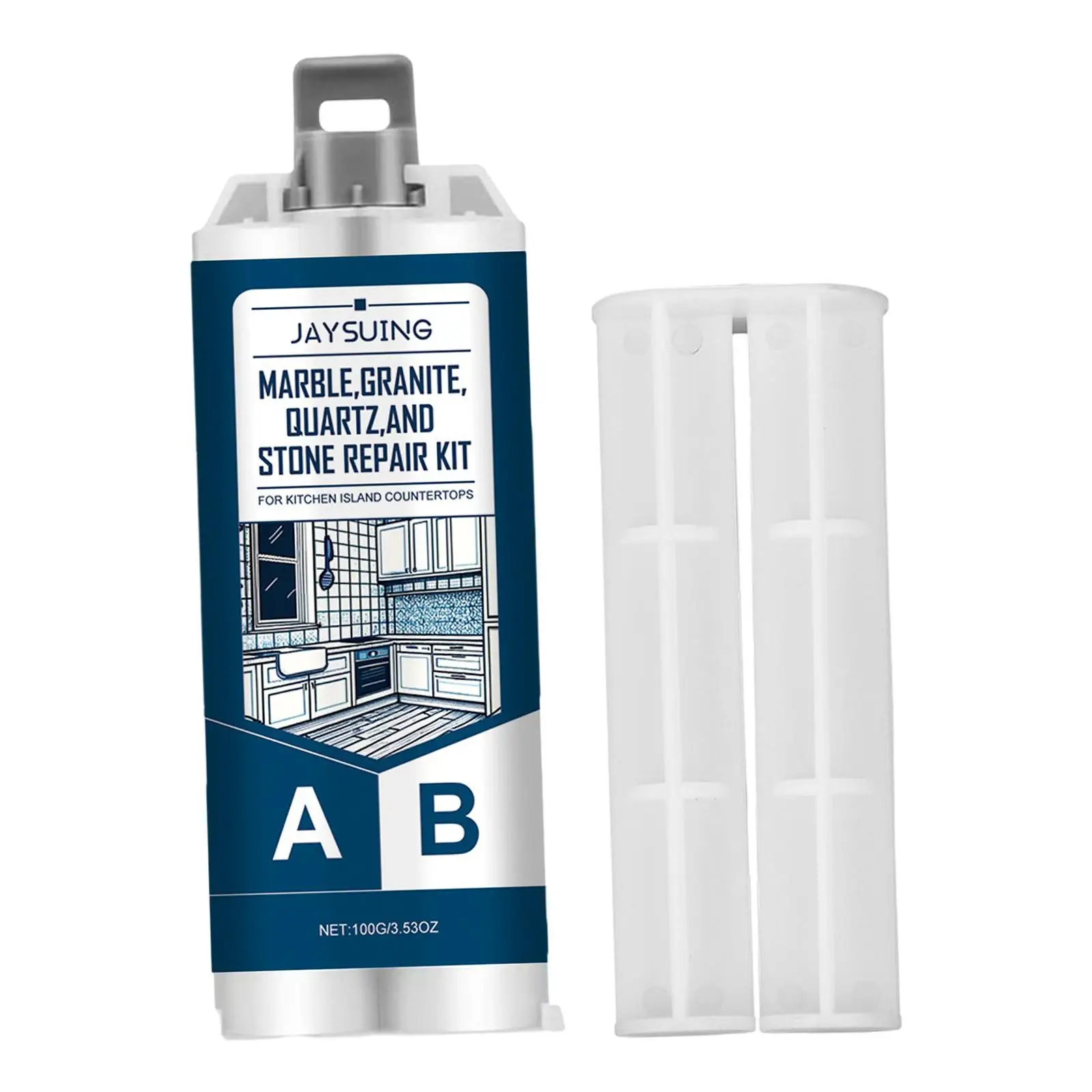 Agente Riparatore per Piastrelle 5x, Colla AB, Pasta Riparatrice per Pavimenti in Marmo e Ceramica per Bagno