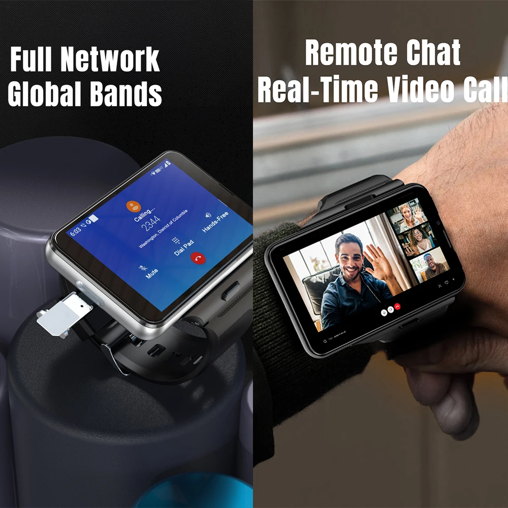 JingTider S999 2.88 INCH 4G Smart Watch MTK6761 Quad Core 4GB 64GB 5.0MP+13.0MP Dual Cameras Smartwatch 2300mAh Battery GPS WIFI