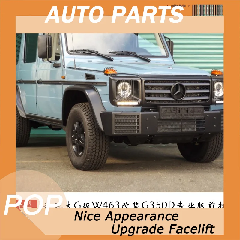 Suitable for Mercedes Benz G-class W463 Modification G350d Professional Version Front Bumper G500 G63 Upgraded Iron