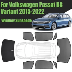 Custom Car Window Sunshade For Volkswagen Passat B8 Variant 2015 - 2022 VW Wagon Magnetic Curtain Mesh Front Windshield Curtain