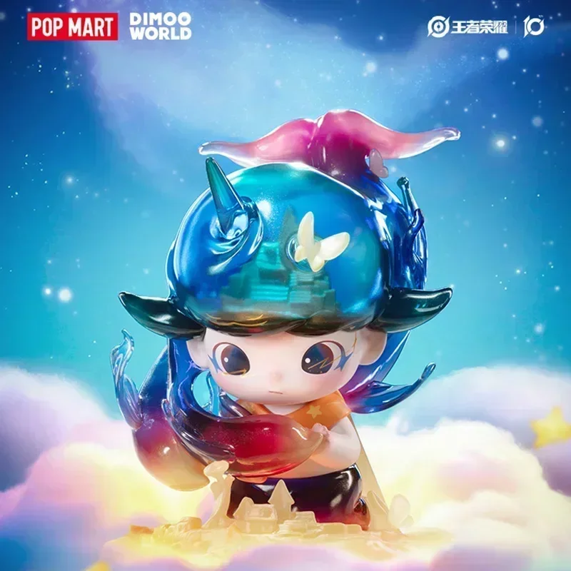 POP MART Dimoo World X Honor of Kings 10th Anniversary Blind Box Śliczny model dekoracyjny na biurko, prezent dla dziewczynek