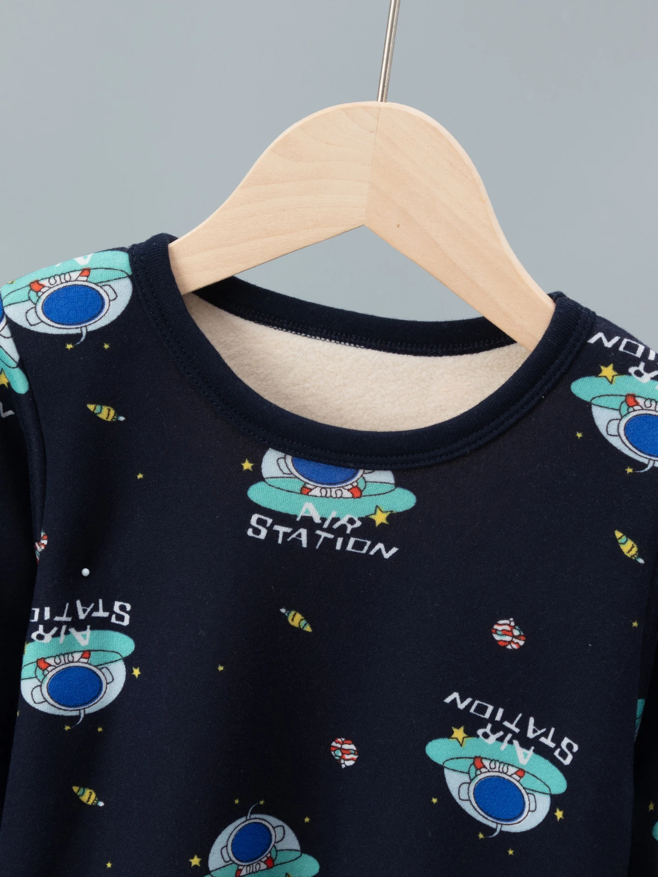 Kids Warm Pajama Sets Autumn Winter Plus Velvet Clothing Suits Boys Fashion Print Pullover+Pants 2Pcs Outfits 1-14 Years