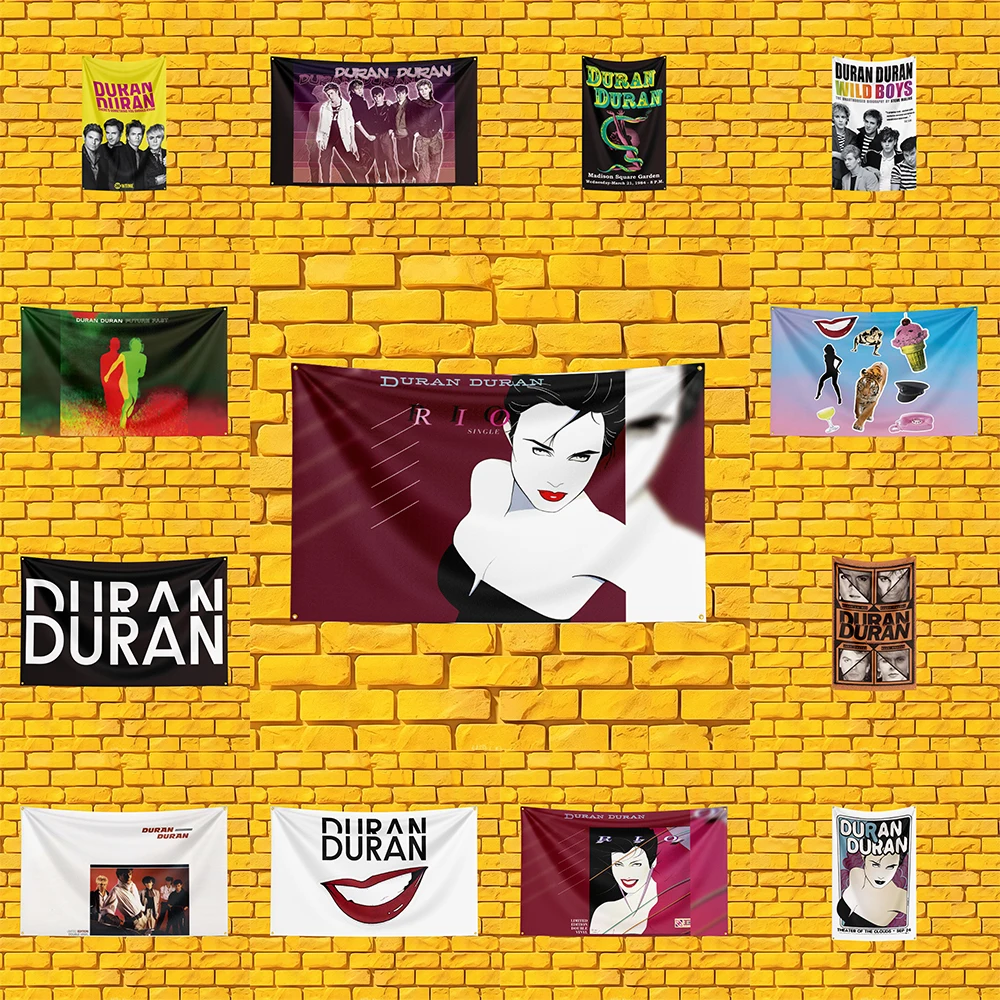 Duran Duran Inspired Rock Band Flag 3x5 FT Polyester Banner For Man Cave Wall Decor Fan Gift