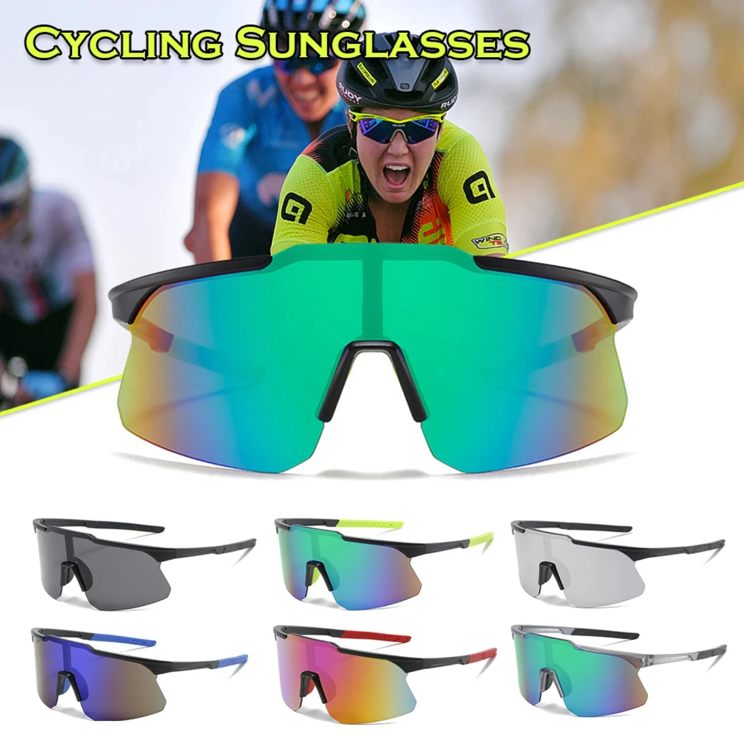 Trendy Men Cycling Glasses Women Sunglasses Eyewear Outdoor Sports Running Sunglasses Riding Equipment Очки Oculos