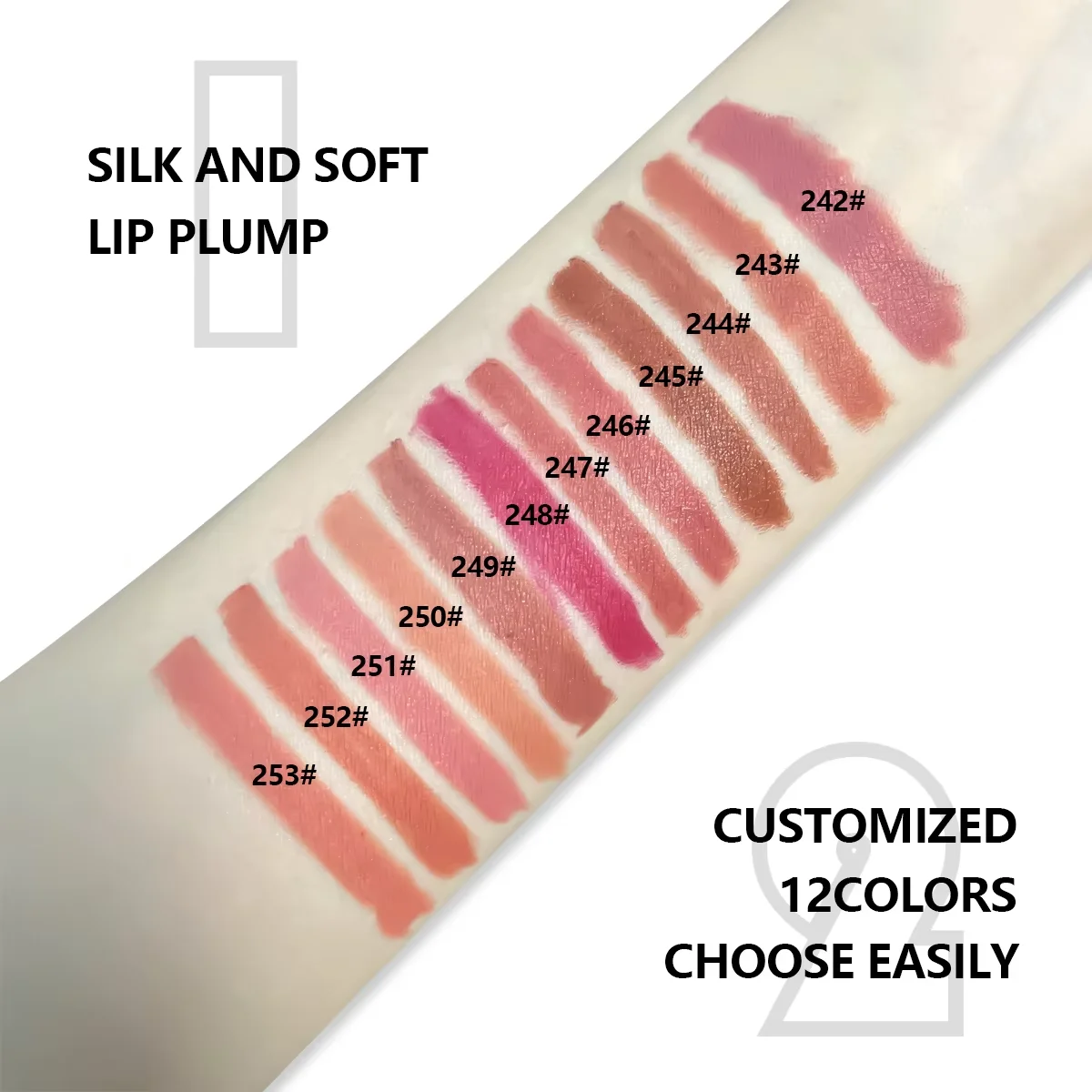 Delineador labial fosco, bastão longo, suave e durável, maquiagem fácil de aplicar, contorno perfeito e enchimento para todos os tipos de pele