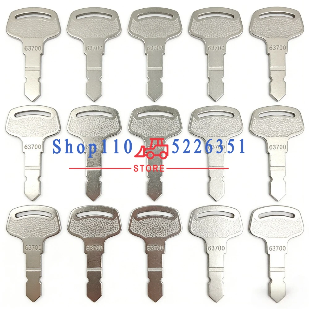 15/10/5PCS 63700 Ignition Key For Kubota B Series Tractor New Holland Case