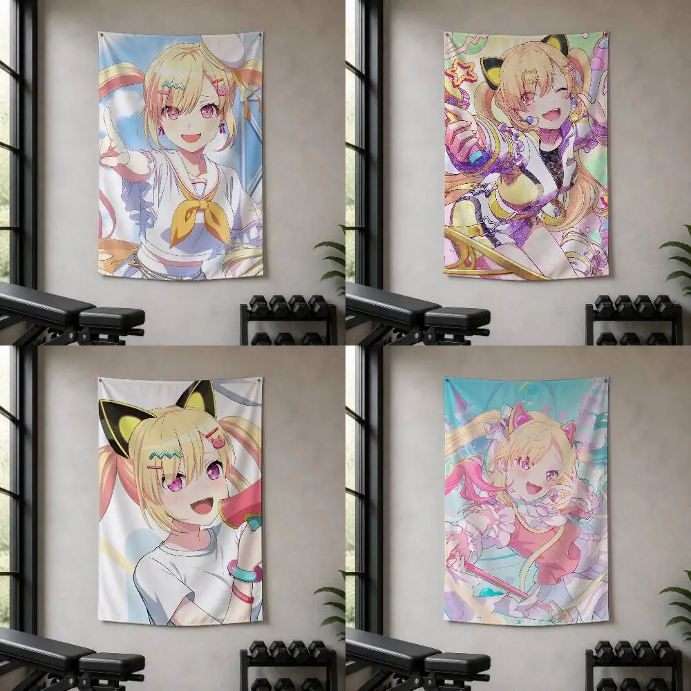 BanG Dream Yume N-Nakamachi Arale Decorative Art Flag Banner for Picnic Camping Party and Home Decor
