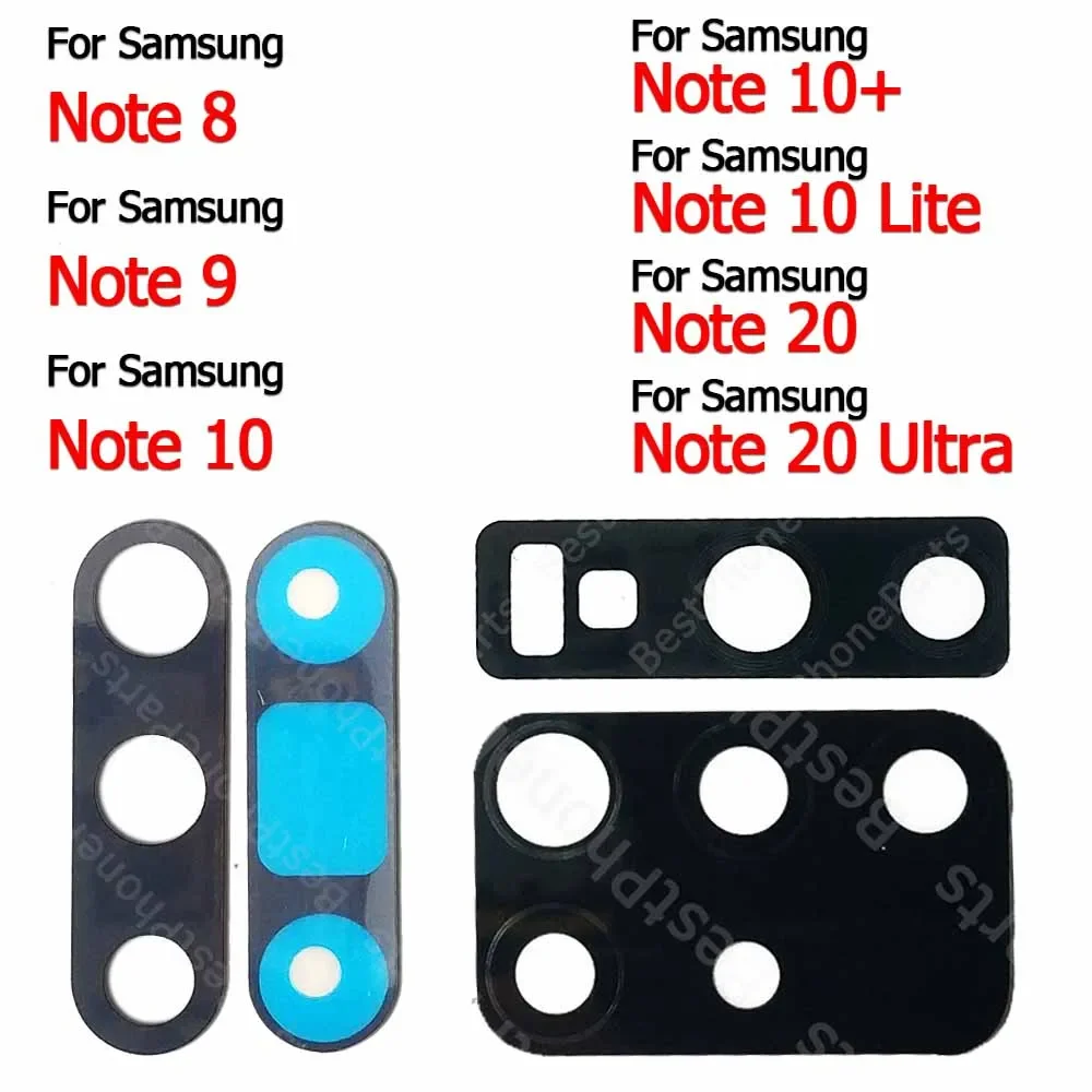 Lens Cover Rear Back Camera Lens Glass With Adhesive Sticker For Samsung Galaxy Note 8 9 10 Lite 10+ Plus 20 Ultra 5G