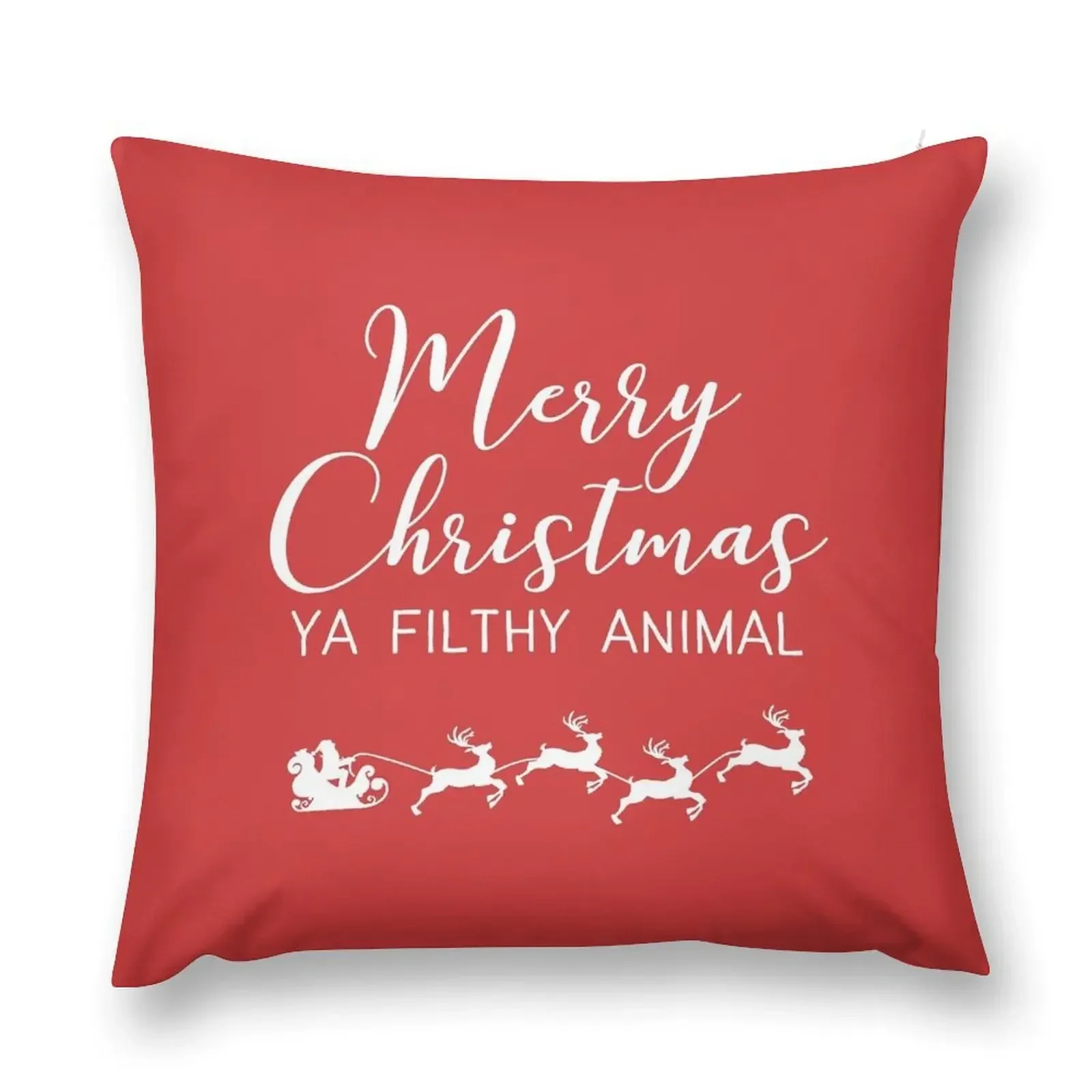 

Merry Christmas ya filthy animal Throw Pillow luxury home accessories Christmas Cushion For Home pillow