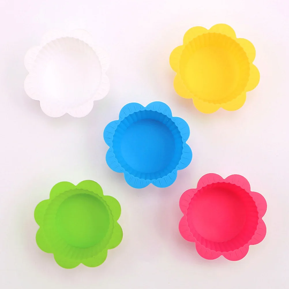

24 Pcs Silicone Baking Cake Molds Non stick Cupcake Muffin Cups Easy Demould Dessert Bakeware Supplies Steam Roast Freeze